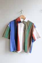 Load image into Gallery viewer, thinking Mu - Anna Blouse - River - flat front
