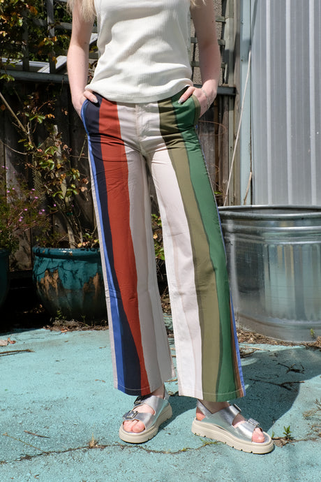 thinking Mu - Karina Pants - River - front