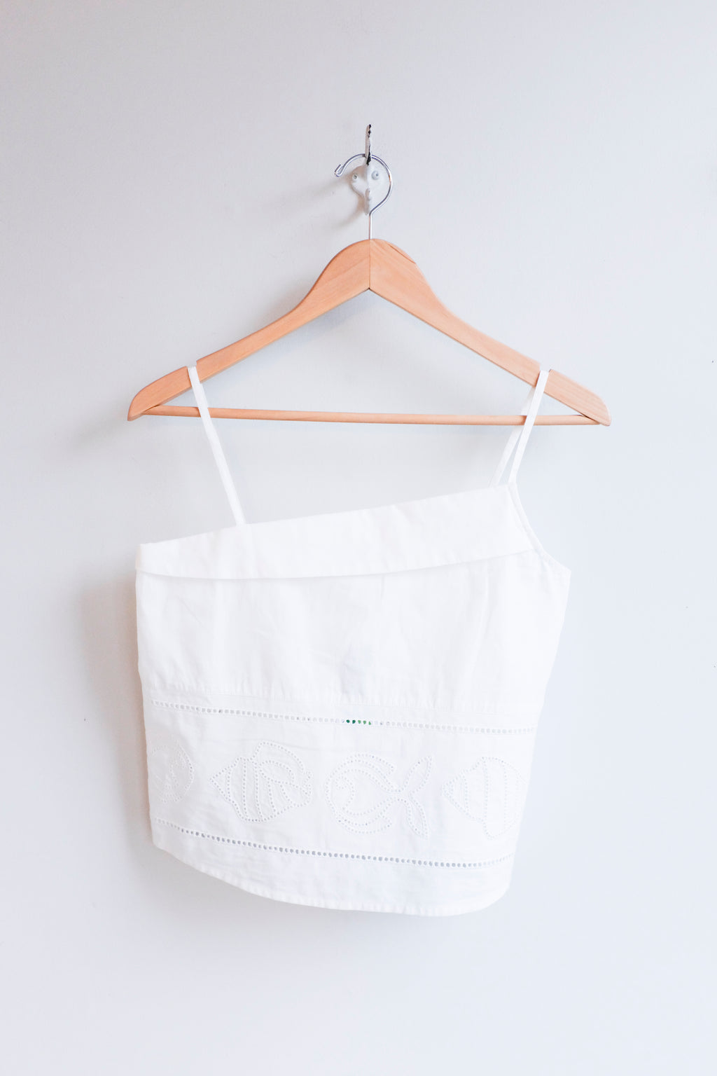 Thinking Mu - Raida Top - White Vainica - Front
