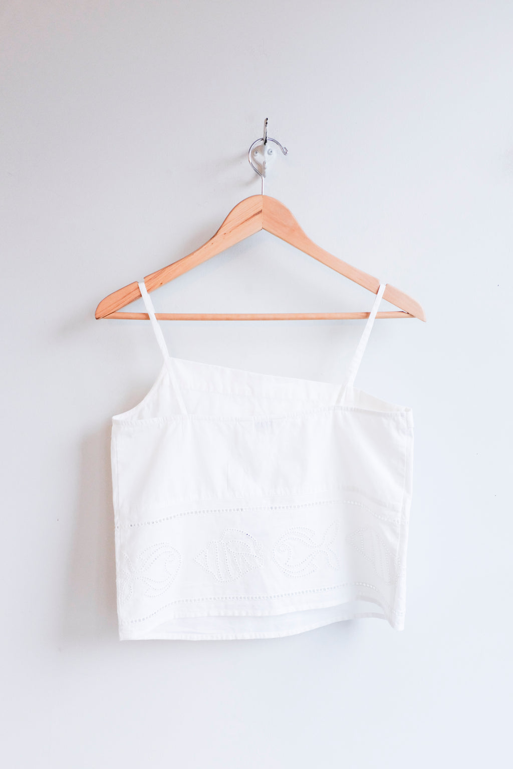 Thinking Mu - Raida Top - White Vainica - Back