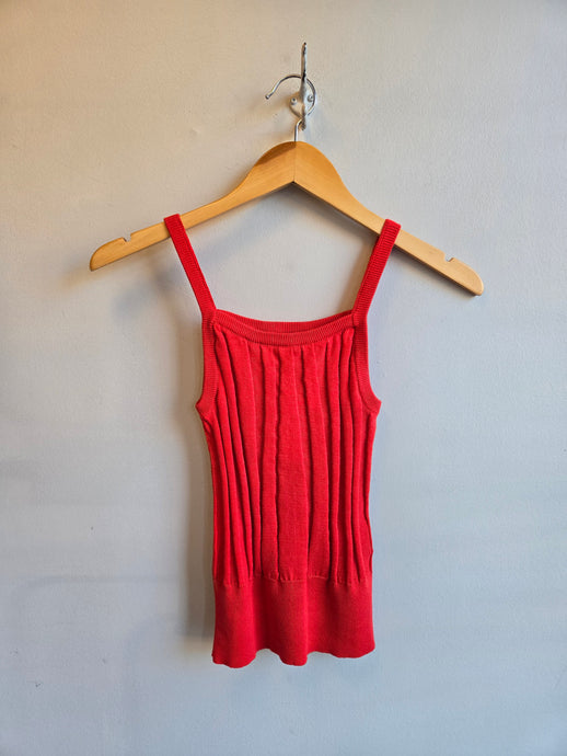 Thinking Mu - Nadine Tank Top - Fiery Red - front