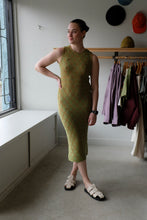 Load image into Gallery viewer, Thinking Mu - Pippi Knitted Dress - Parrot -  front
