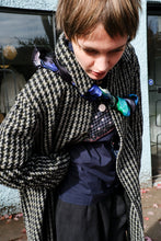 Load image into Gallery viewer, Universal Works - Long Swing Overcoat - Olive Cortina Tweed - detail
