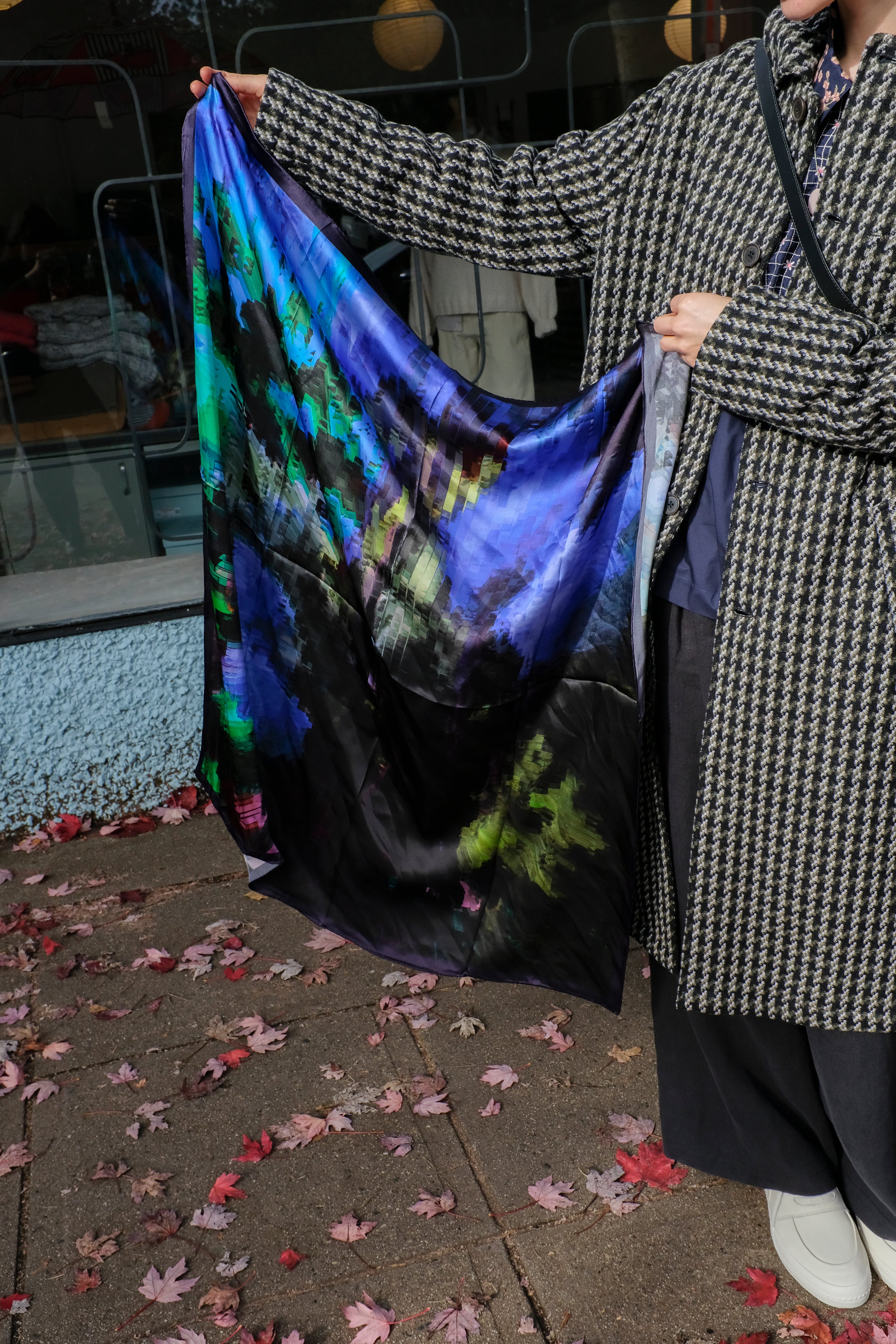 henrik vibskov - Kaleidoscope Silk Scarf - Blue