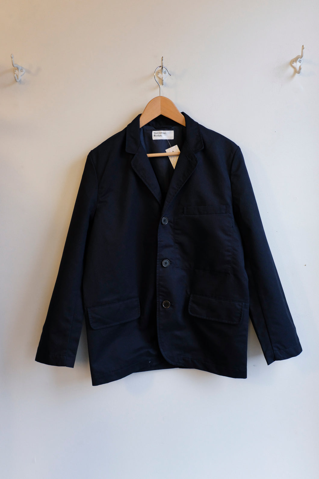 Universal Works - Capitol Jacket - Brushed Polytechnic Navy - flat front