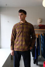 Load image into Gallery viewer, Universal Works - Fatigue Shirt - Gold Check - flat front
