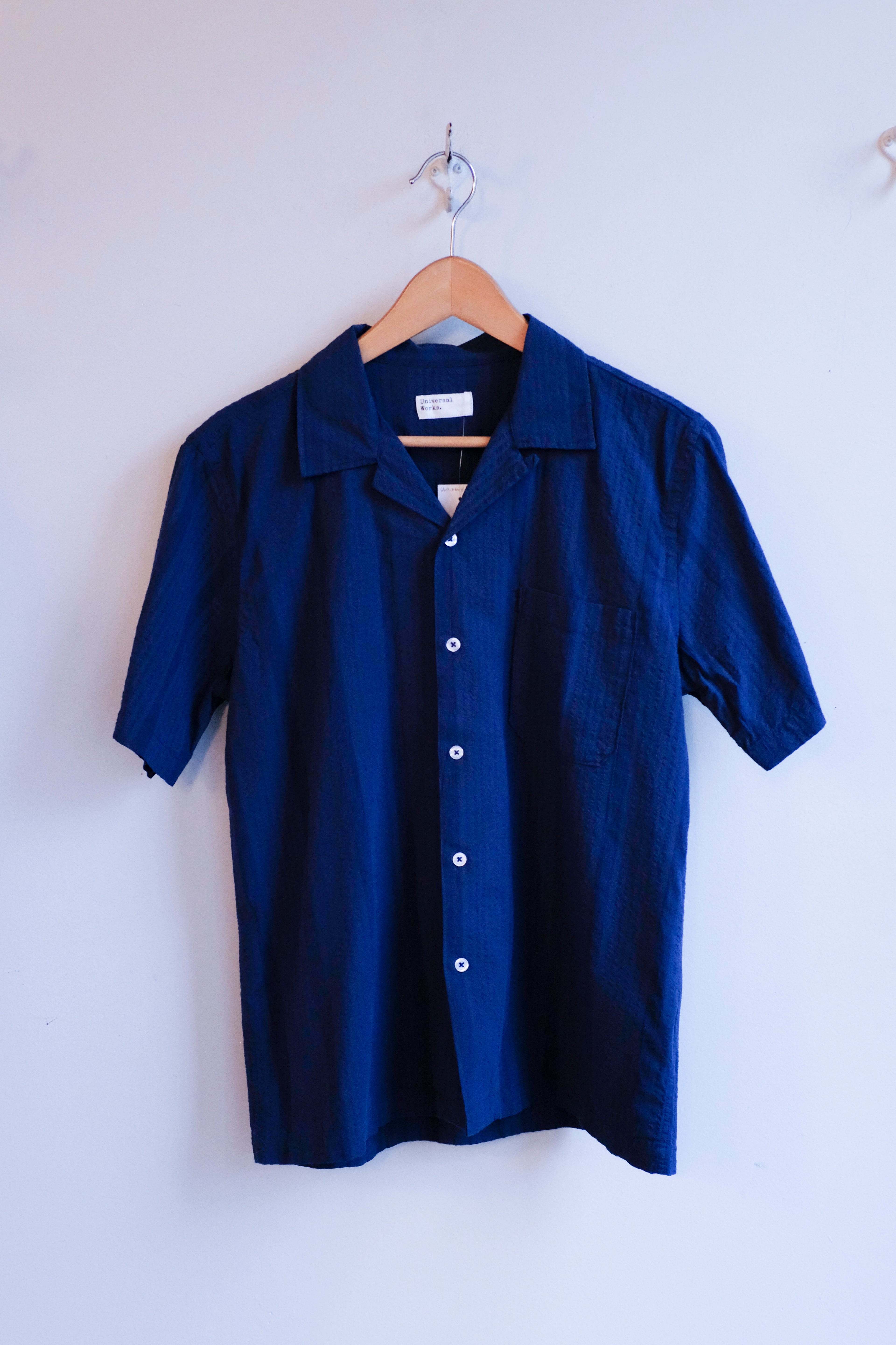 Universal Works - Road Shirt - Blue Maui Cotton - front