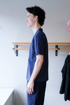 Universal Works - Road Shirt - Blue Maui Cotton - side
