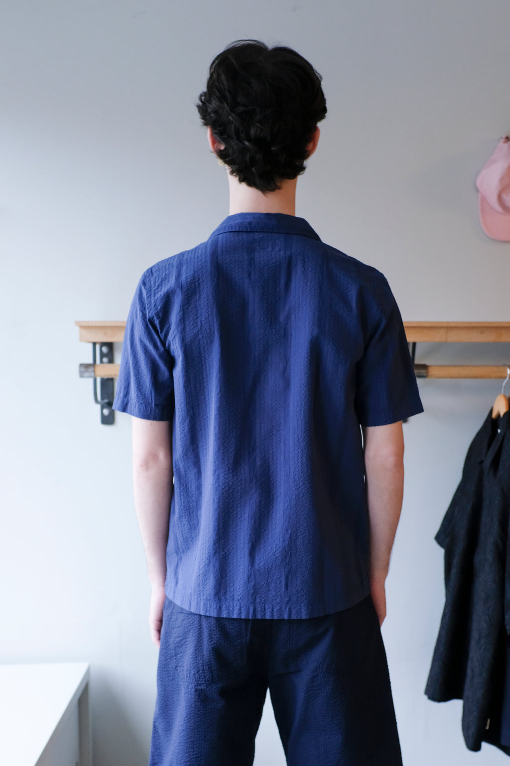 Universal Works - Road Shirt - Blue Maui Cotton - back