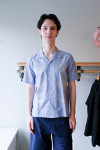 Universal Works - Road Trip Shirt - Blue Oxford - front