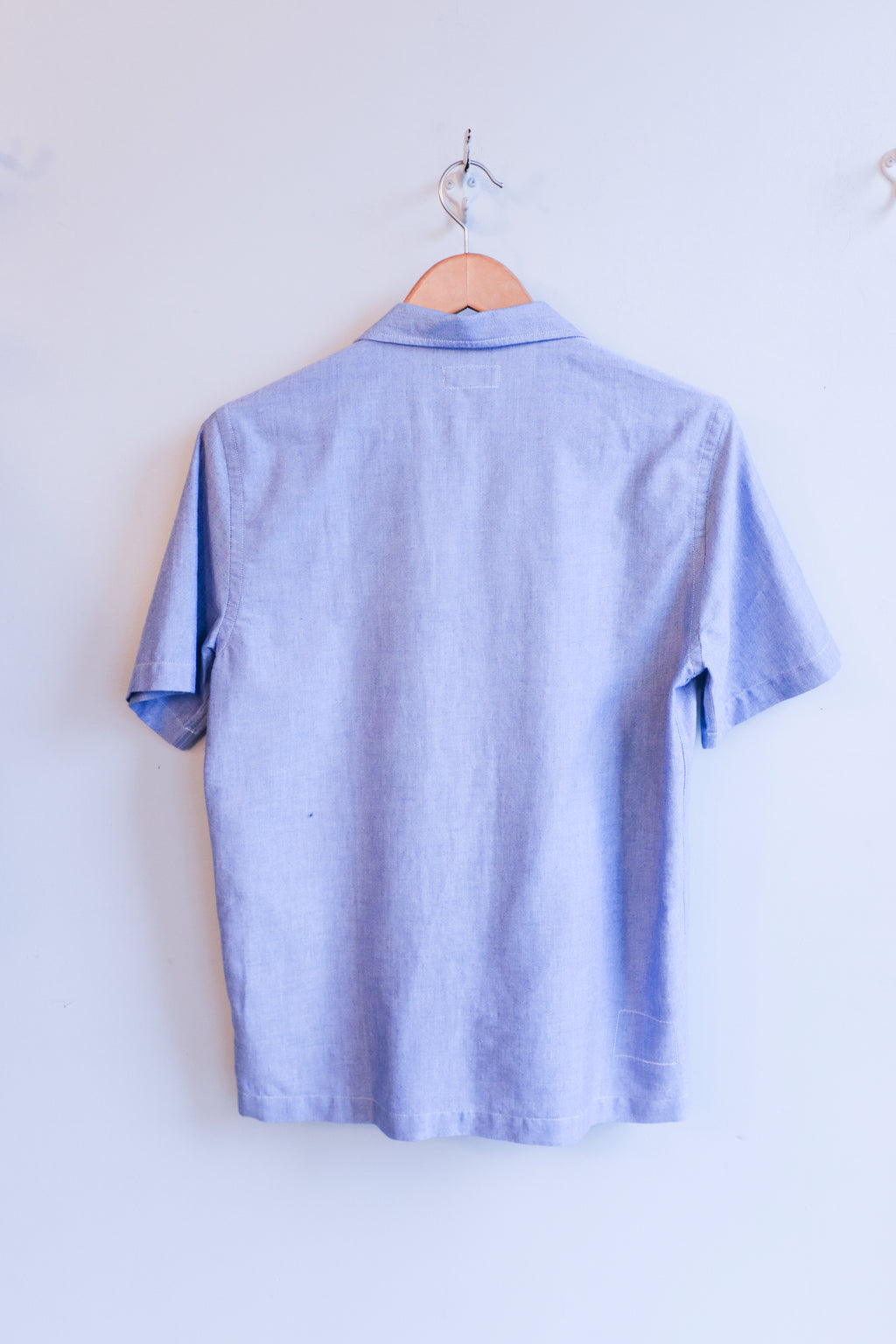 Universal Works - Road Trip Shirt - Blue Oxford  -back