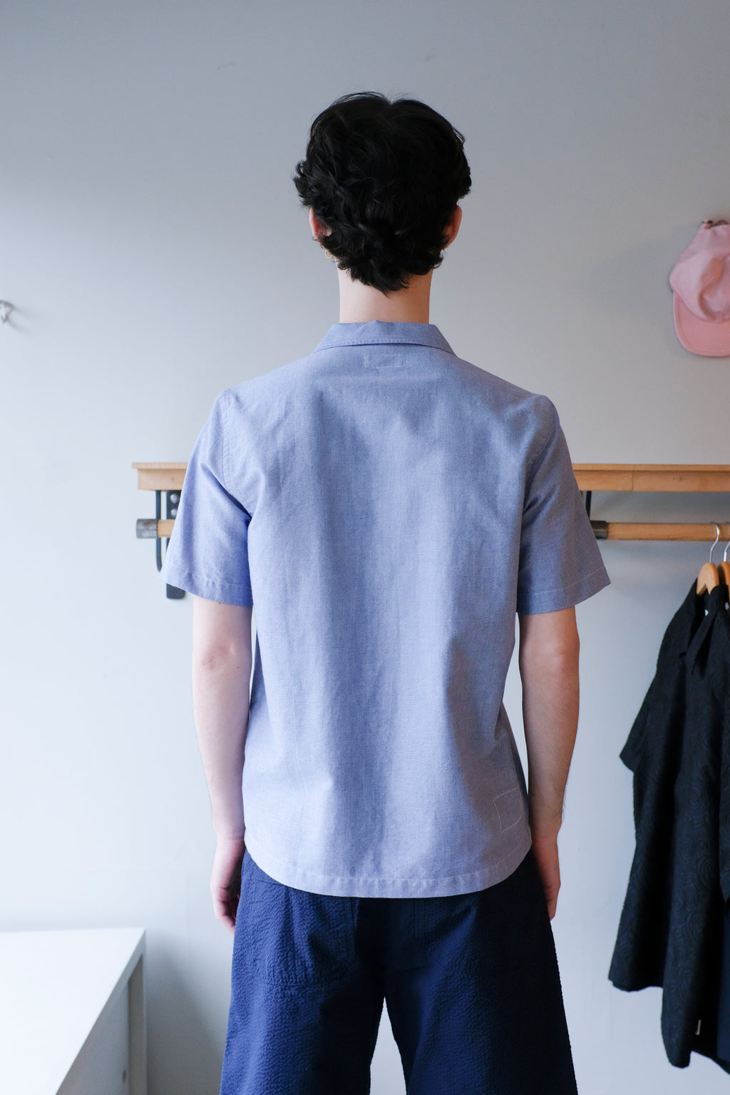 Universal Works - Road Trip Shirt - Blue Oxford - back