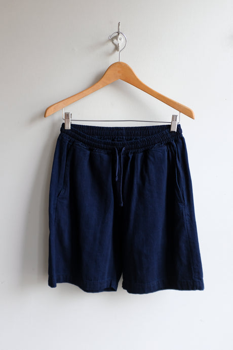 Universal Works - Simple Short - Indigo Herringbone  - flat front