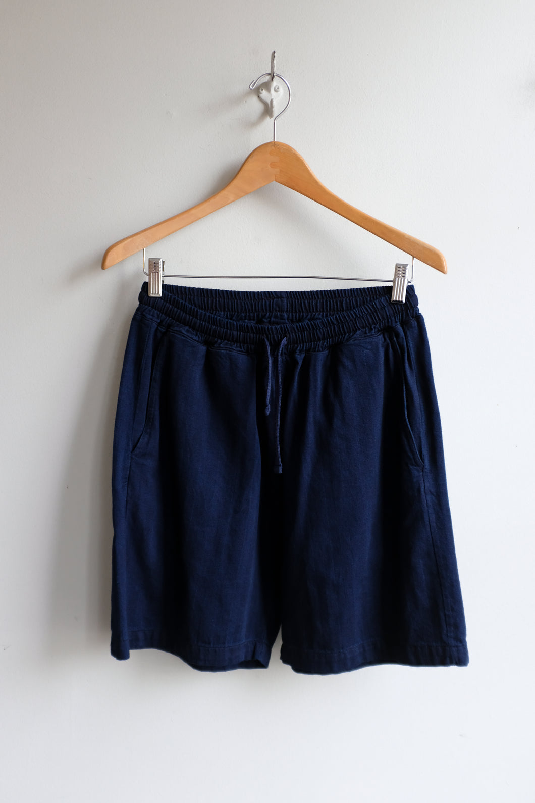 Universal Works - Simple Short - Indigo Herringbone  - flat front