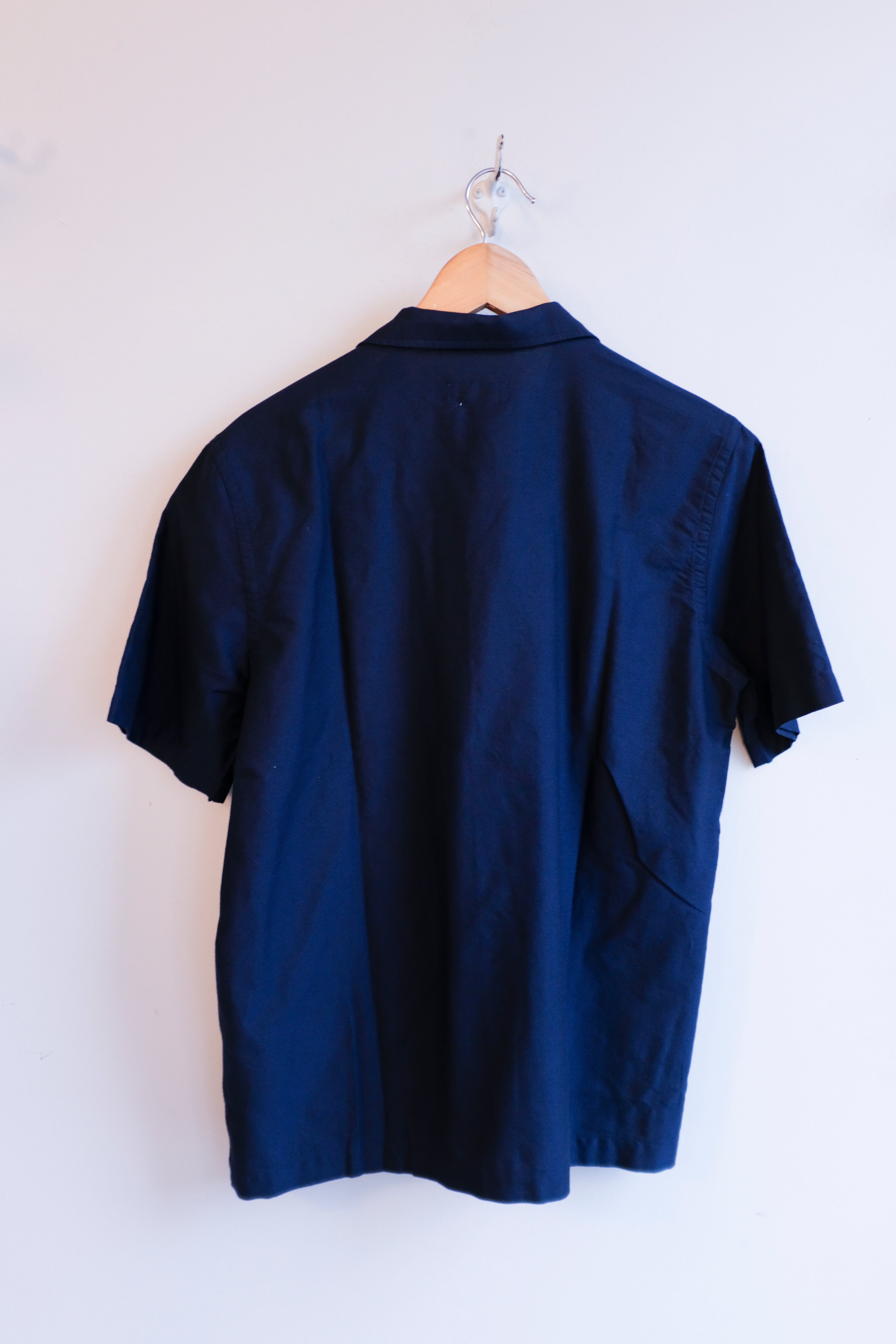 Universal Works - Tropicana Shirt - Navy Oxford  -back