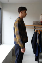 Load image into Gallery viewer, Universal Works - Zip Liner Jacket - Navy Check - flat side
