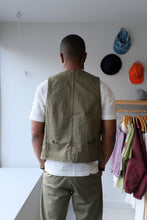 Load image into Gallery viewer, Universal Works - Field Waistcoat - Light Olive - back
