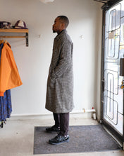 Load image into Gallery viewer, Universal Works - Long Swing Overcoat - Olive Cortina Tweed -side men
