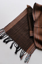 Load image into Gallery viewer, Wool Scarf - Brown Border
