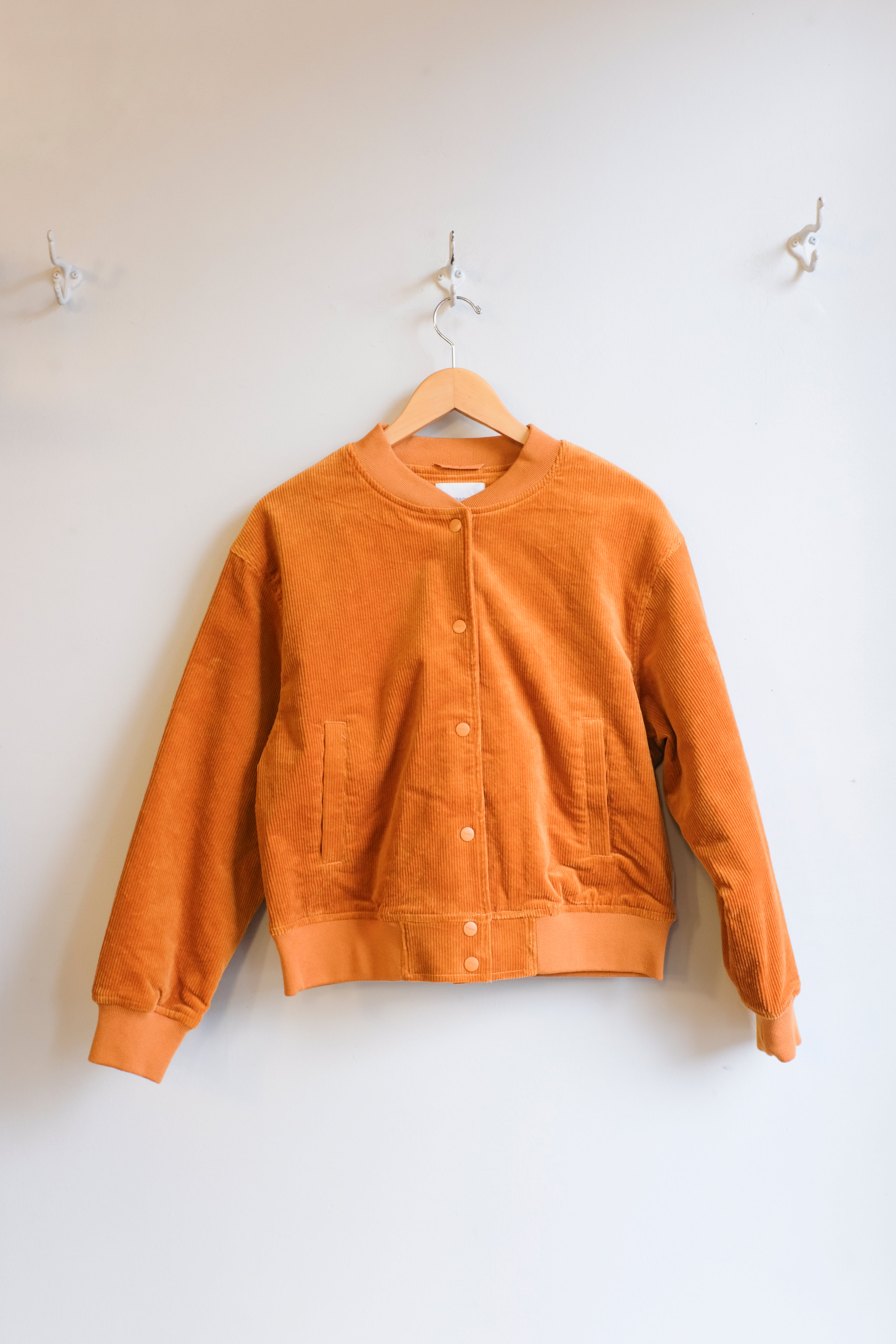 wemoto - Lilly Corduroy Bomber - Pumpkin - front