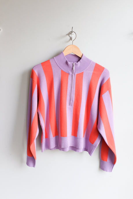 Wemoto - Manon Pullover Sweater - Coral - flat front
