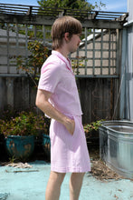 Load image into Gallery viewer, Wemoto - Minou Seersucker Shirt - Odile Seersucker Shorts - Light Pink - side 
