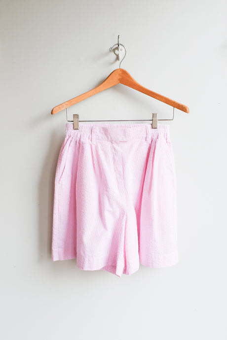 Wemoto - Odile Seersucker Shorts - Light Pinka - flat front