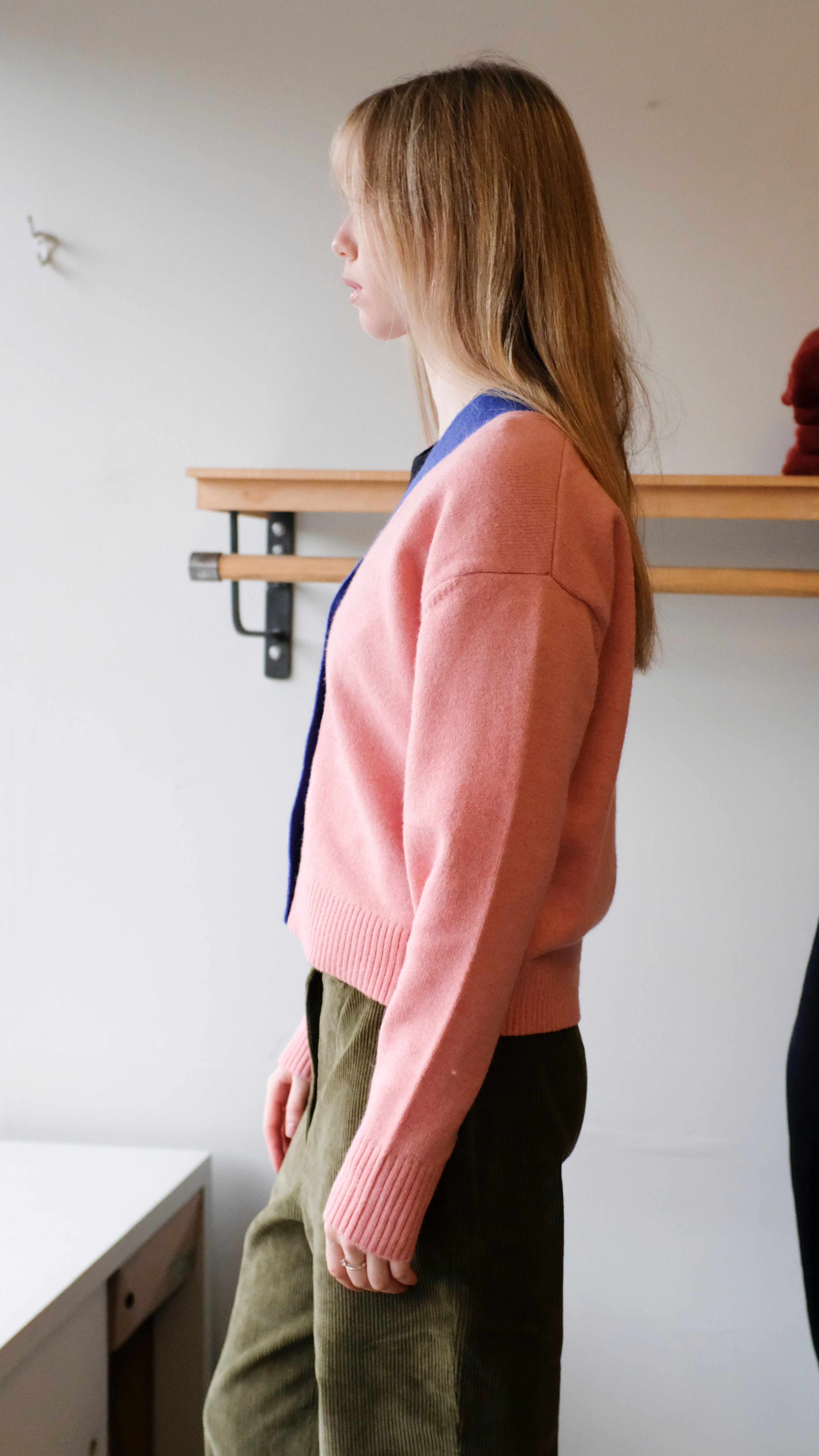 Wemoto - Ruth Cardigan - Pink  - flat side