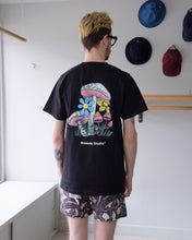 Load image into Gallery viewer, wemoto - Mushroom Tee - Black - back
