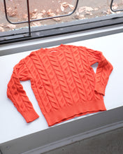 Load image into Gallery viewer, Wemoto - Tara Cable Knit Sweater - Burnt Hena - front
