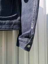 Load image into Gallery viewer, W&#39;menswear Engineer&#39;s Jacket - Denim - sleeve closeup detail
