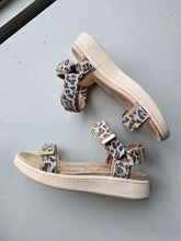Load image into Gallery viewer, Woden Line Sandal - Leopard Suede
