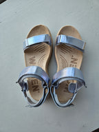 Line Sandal - Metallic Ice Blue