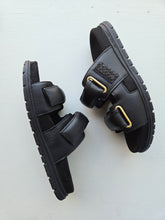 Load image into Gallery viewer, Woden Lisa Leather Sandal - Black
