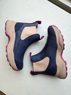 Woden Siri Waterproof Boot - Dark Navy/Taupe