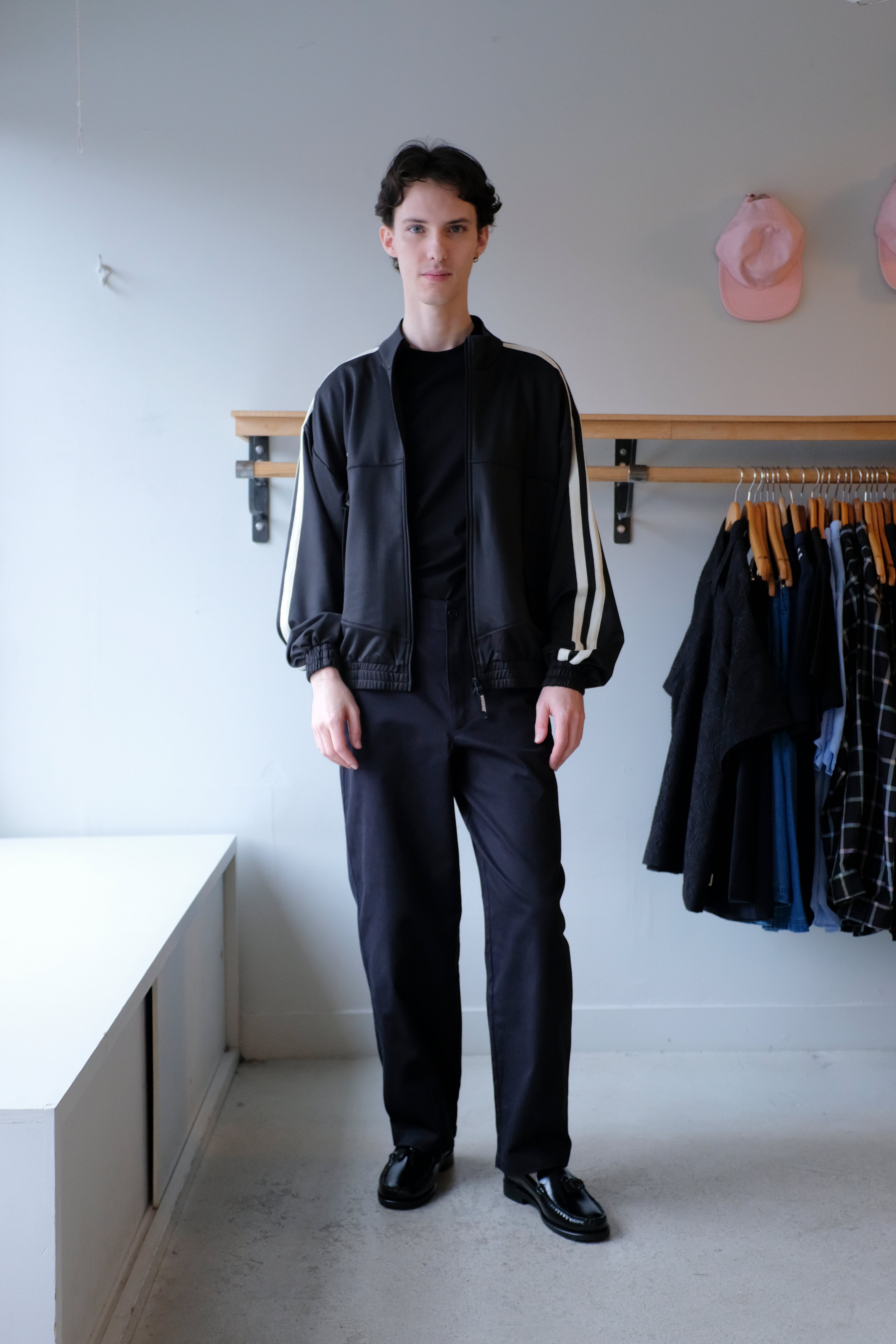 Woodbird - Chang Track Jacket - Black - front