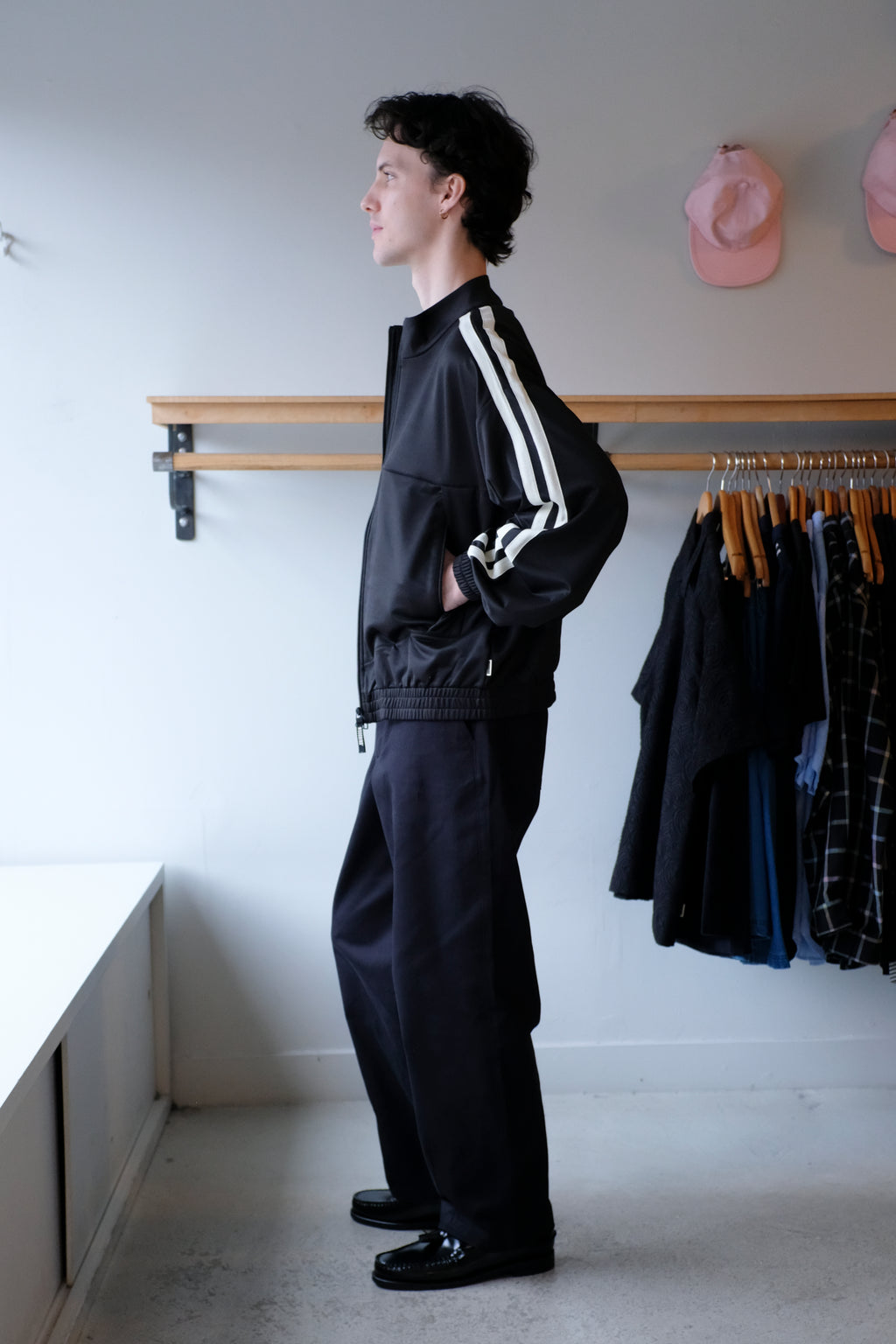 Woodbird - Chang Track Jacket - Black - side