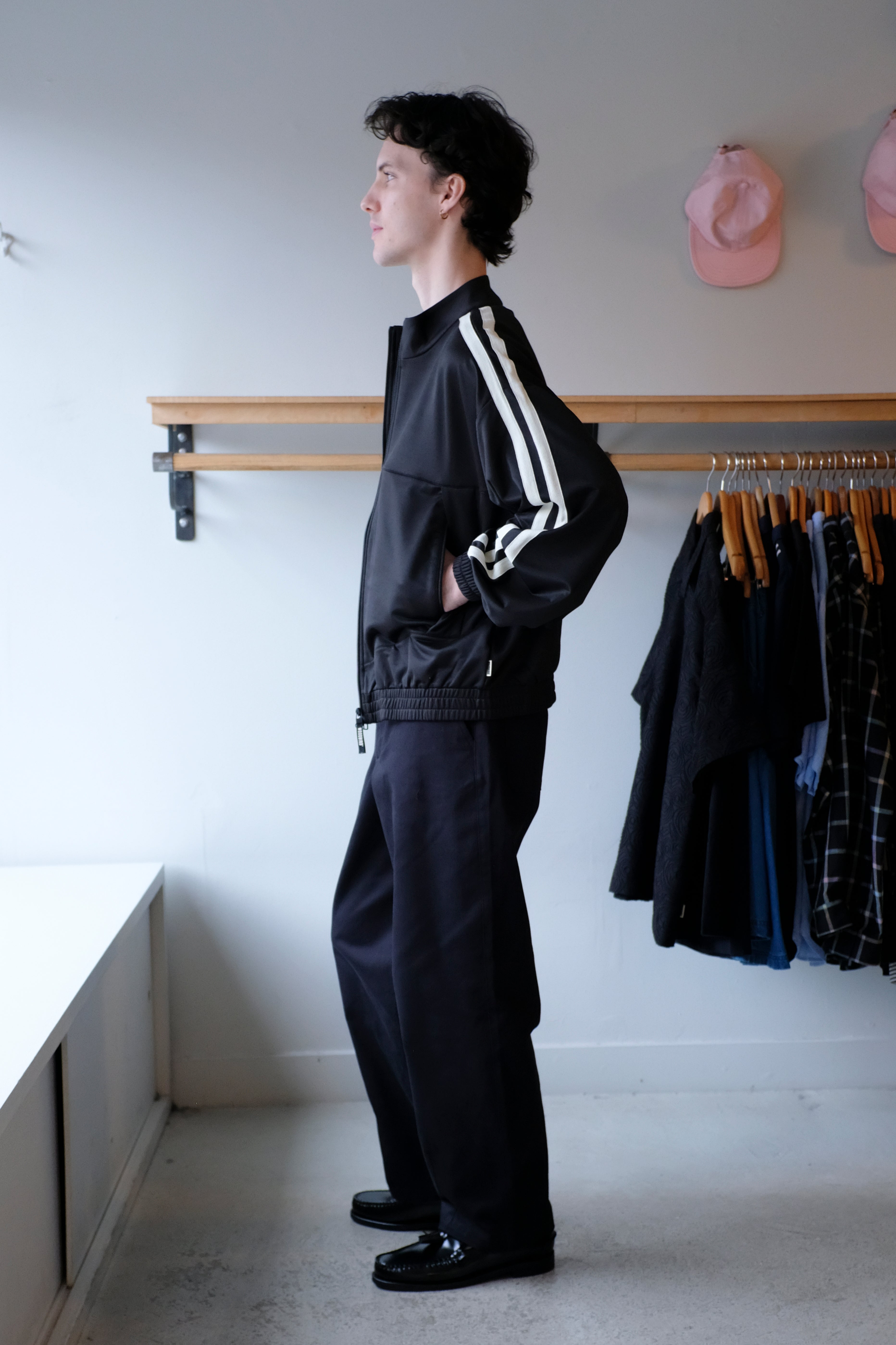 Woodbird - Chang Track Jacket - Black - side