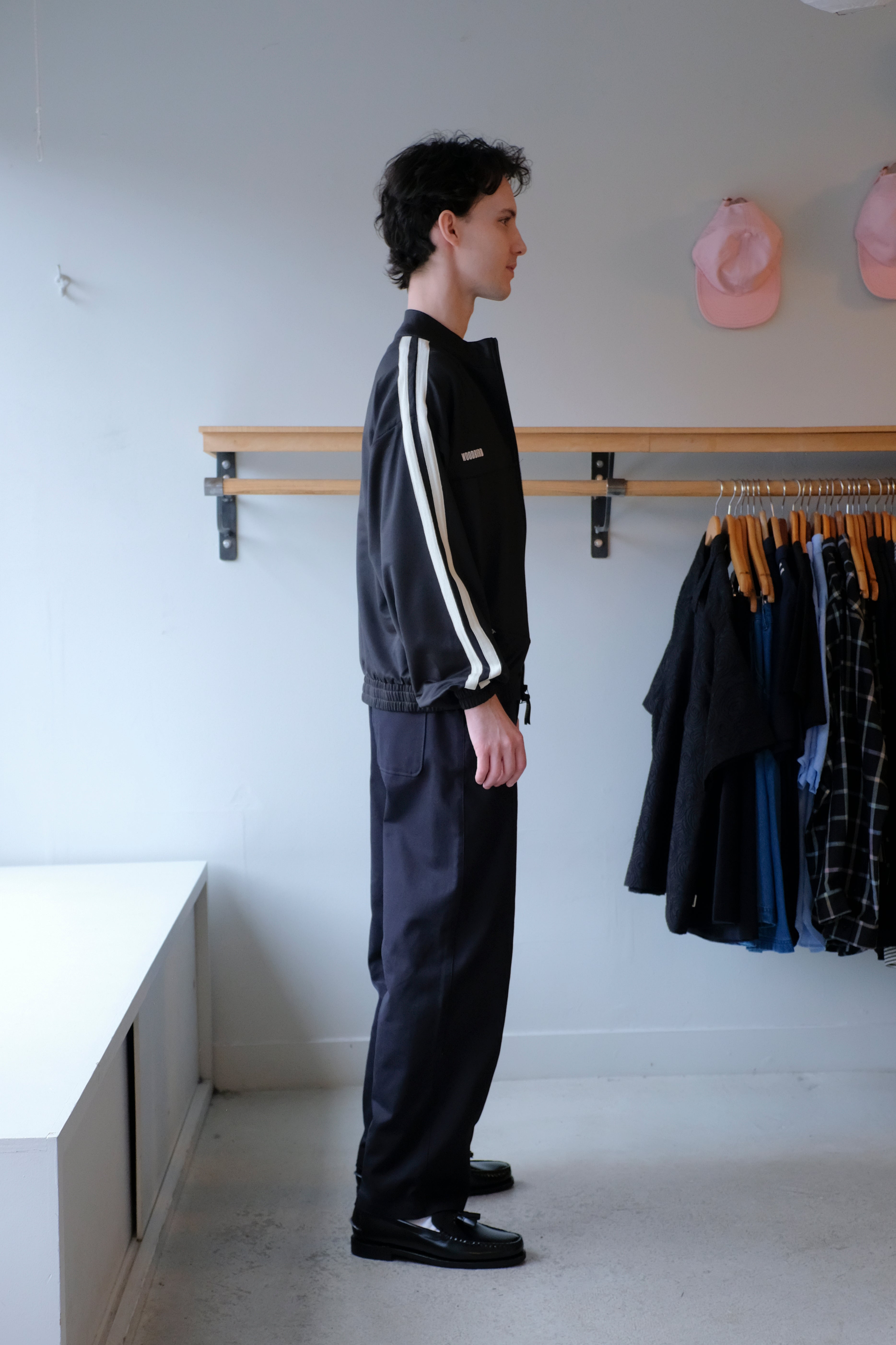 Woodbird - Chang Track Jacket - Black - side