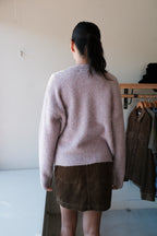 Kurt Loop Crew Sweater - Dusty Violet