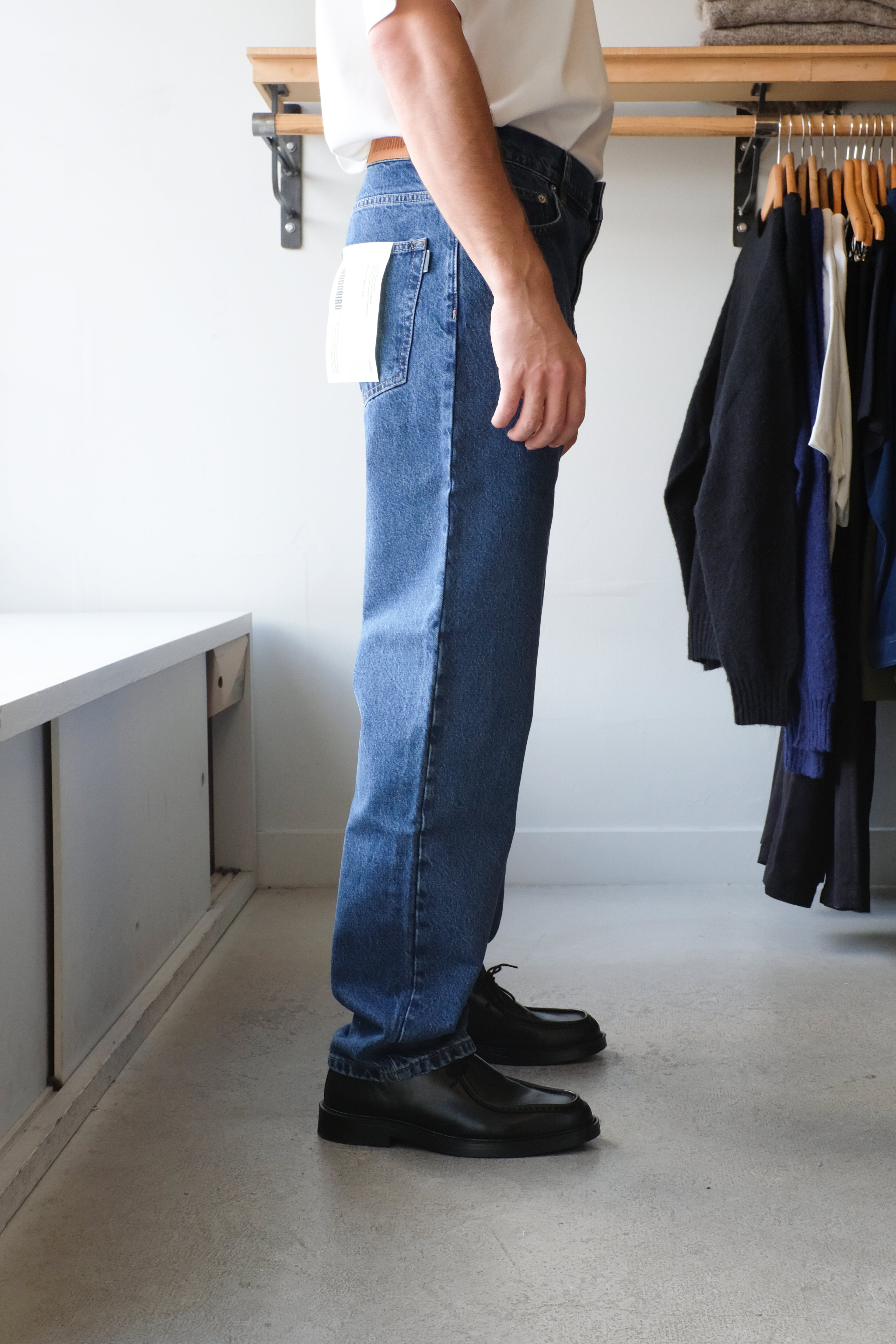 Woodbird - Leroy Jeans - 90's Rinse Blue - flat side
