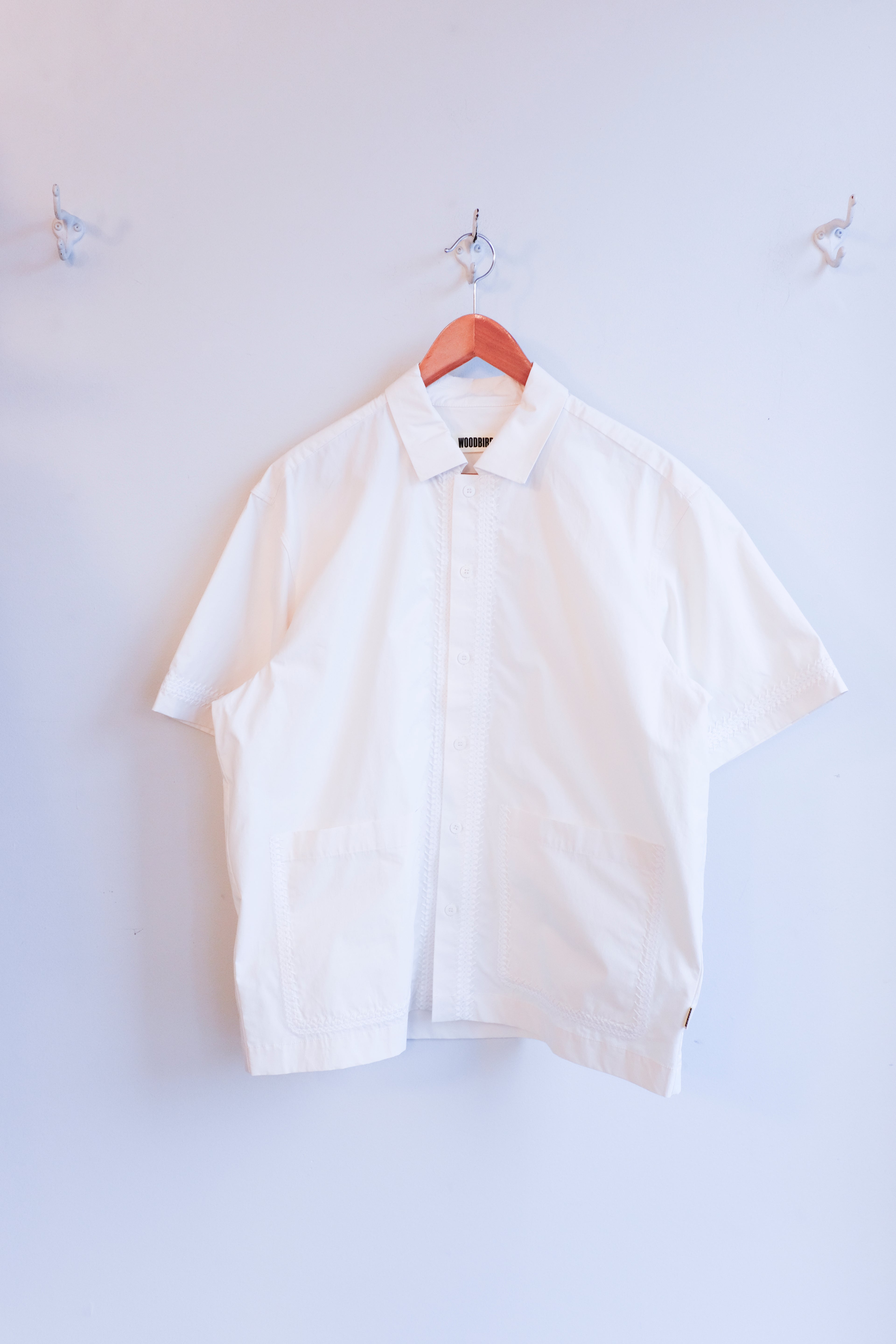 woodbird - Wang Line Shirt - Off-White - front 