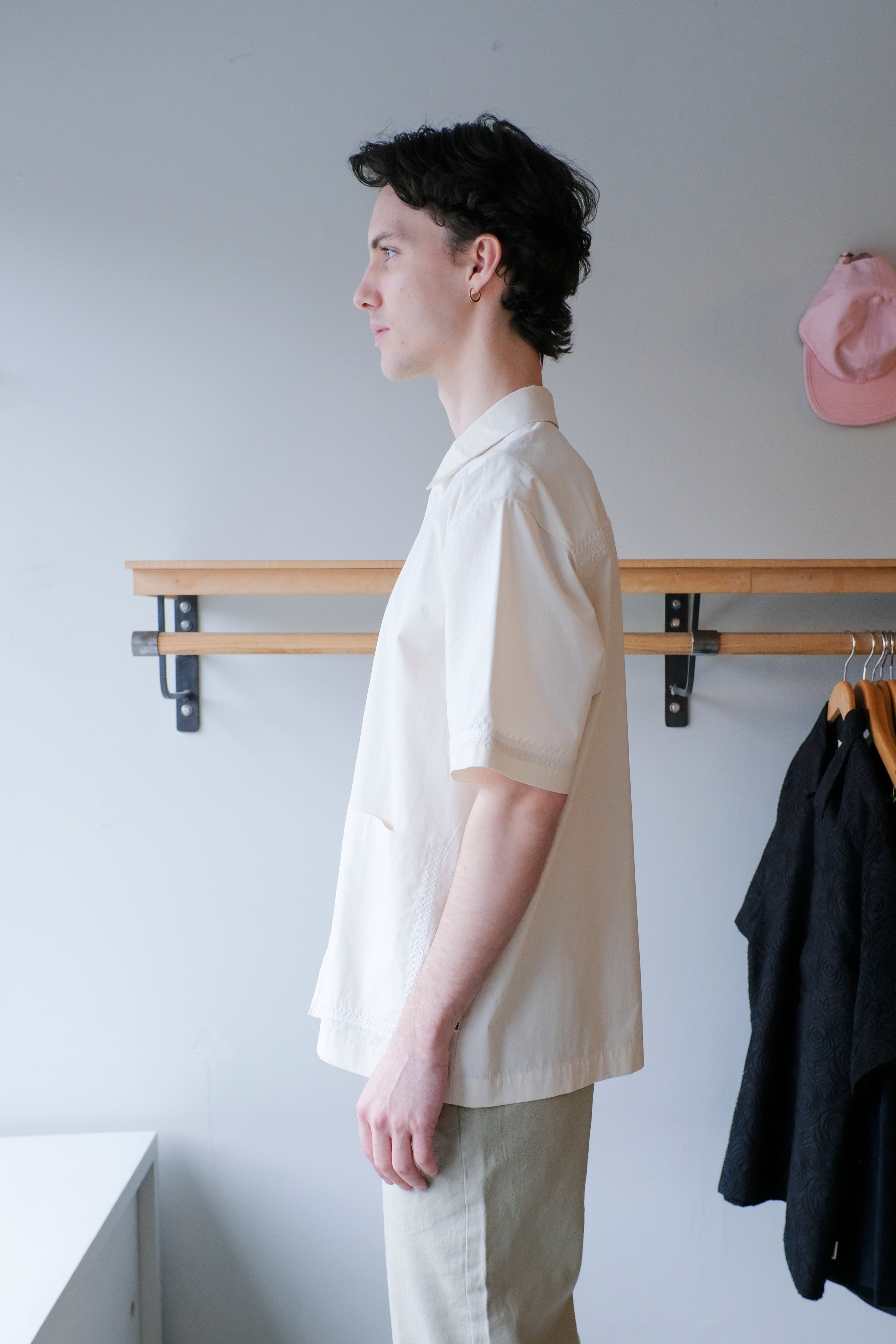 Woodbird - Wang Line Shirt - Off-White - side