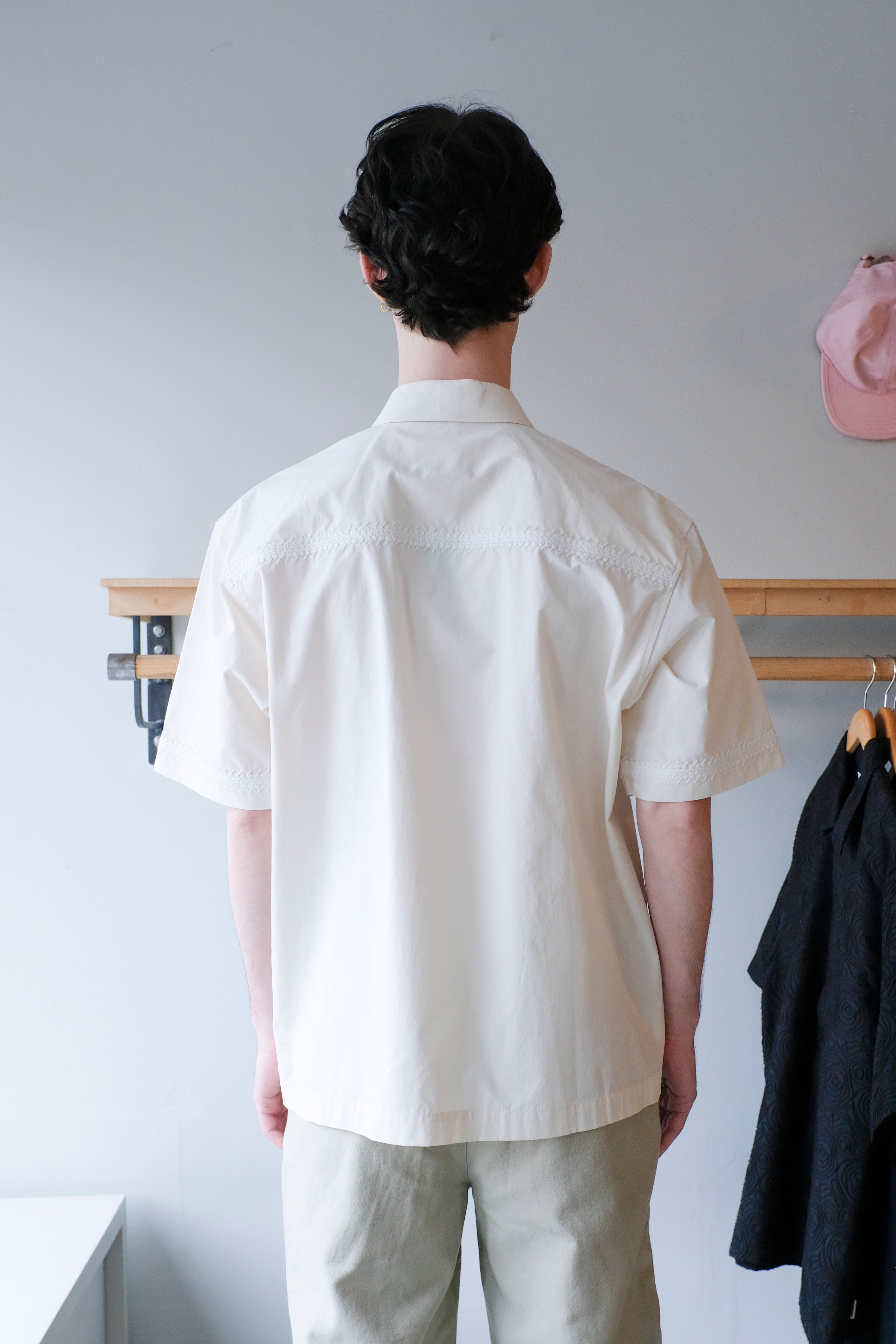 Woodbird - Wang Line Shirt - Off-White - back
