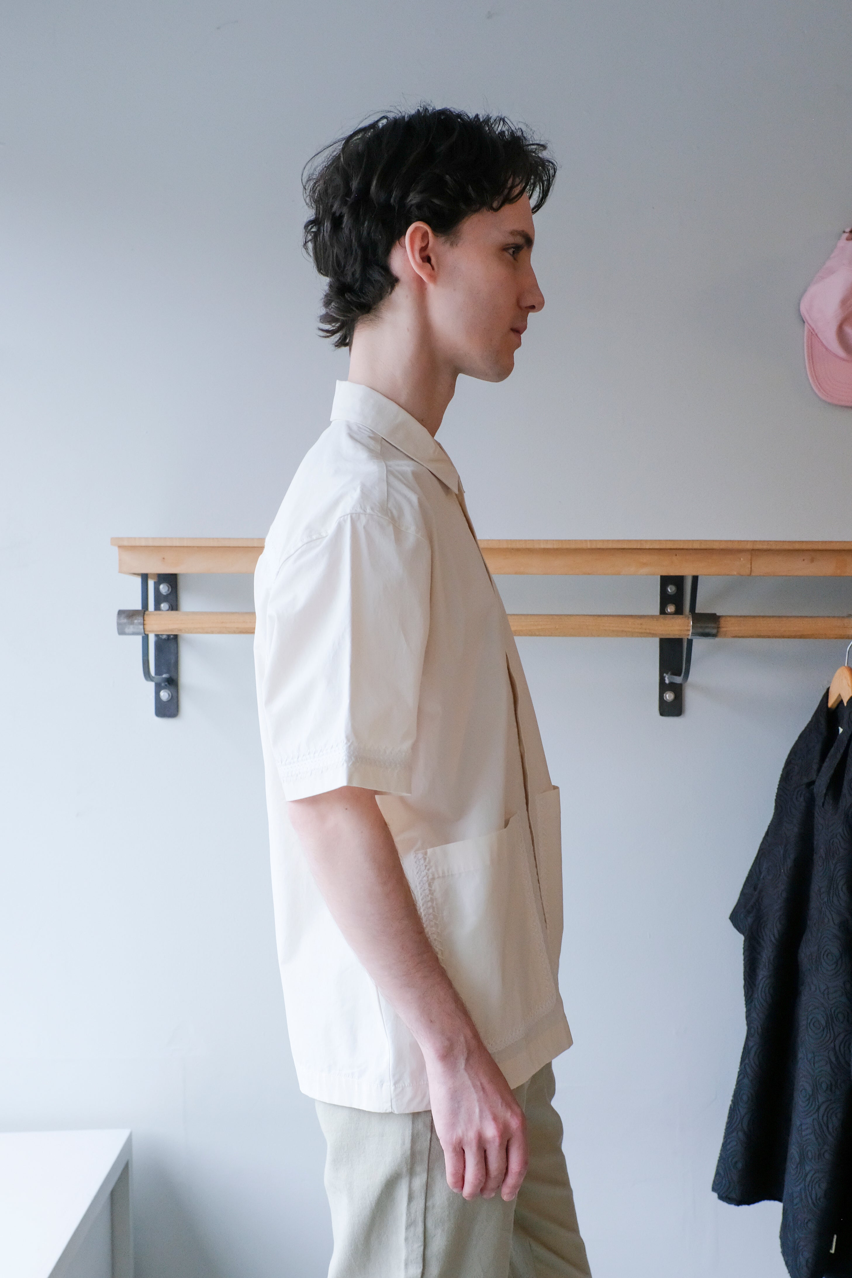 Woodbird - Wang Line Shirt - Off-White - side