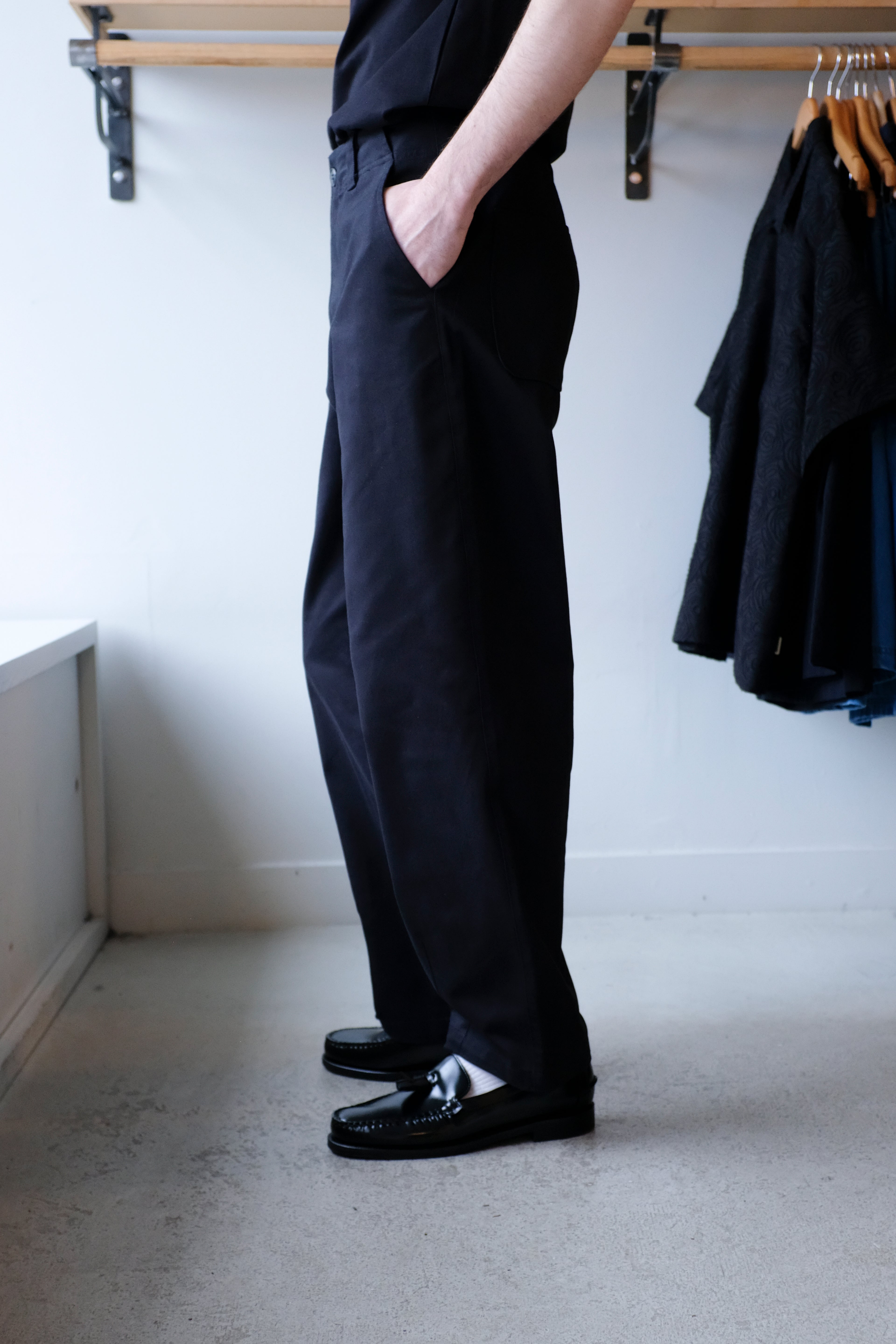 Woodbird - Wu Chino Pants - Black - side