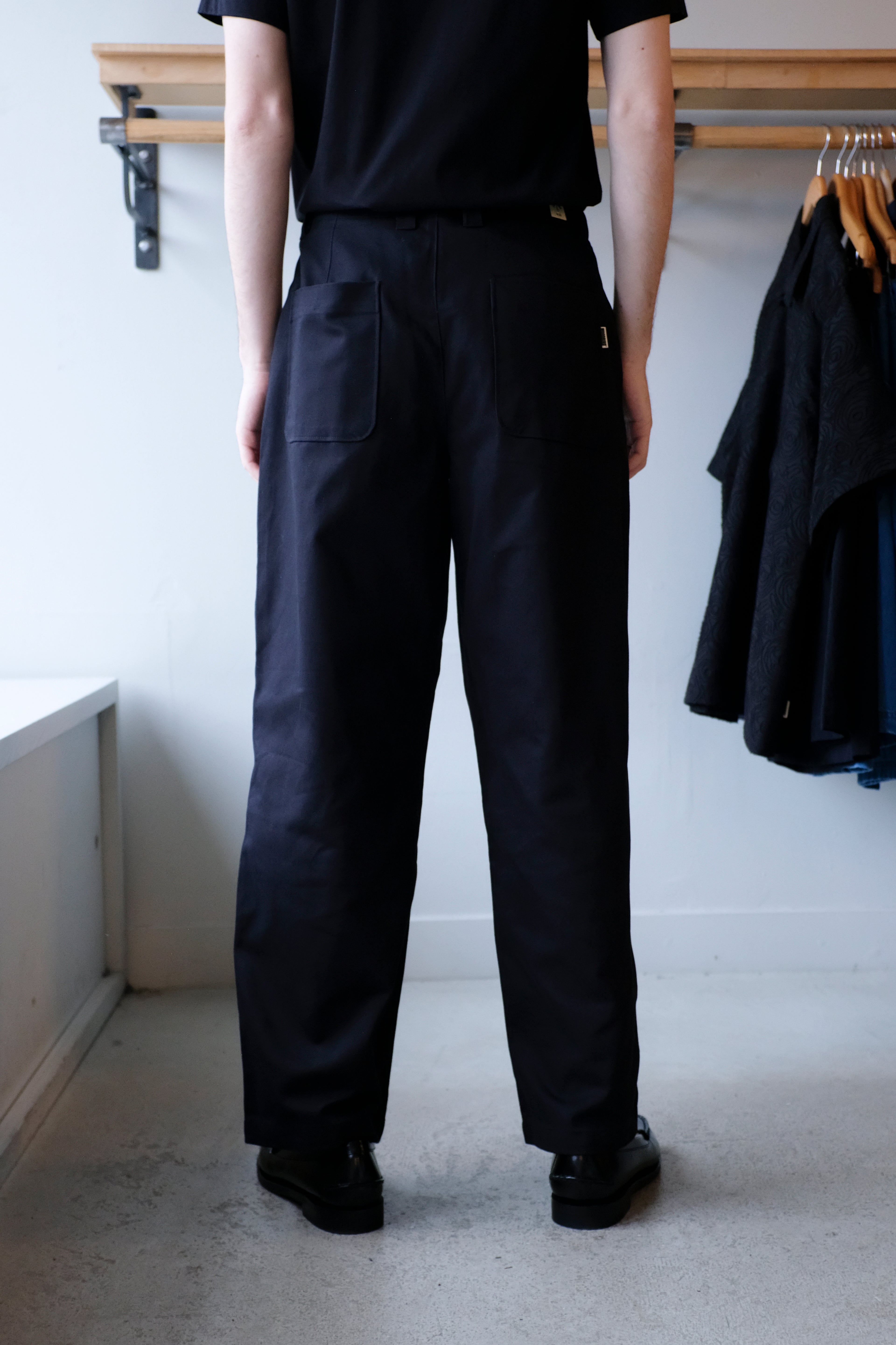 Woodbird - Wu Chino Pants - Black - back