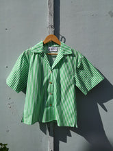 Load image into Gallery viewer, Wray Bowen Shirt - Fern Stripe - front
