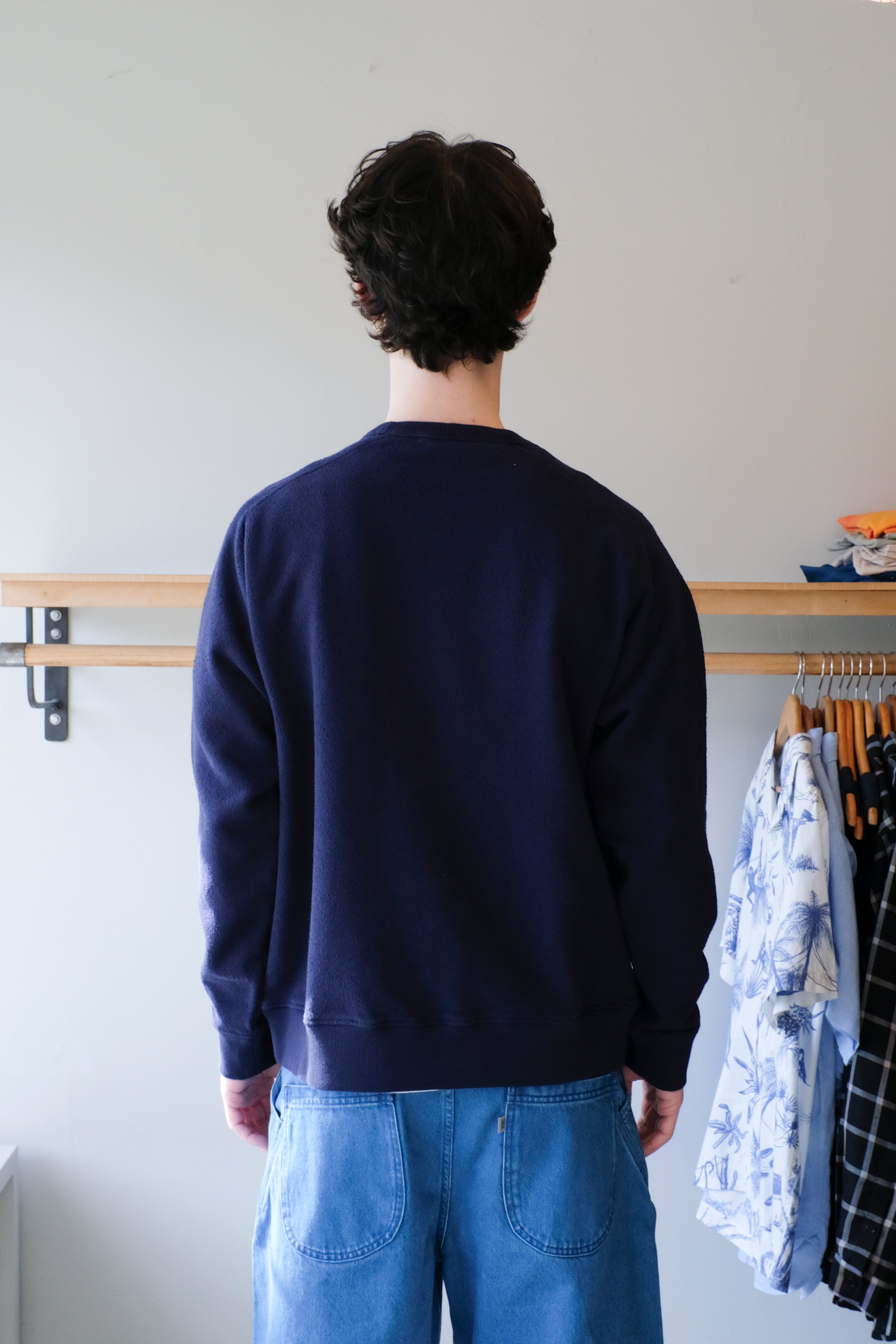 Almost Grown Sweatshirt (Men's) - Navy Textured
