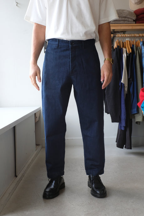 YMC - Babe Ruth Trouser - Indigo - flat front